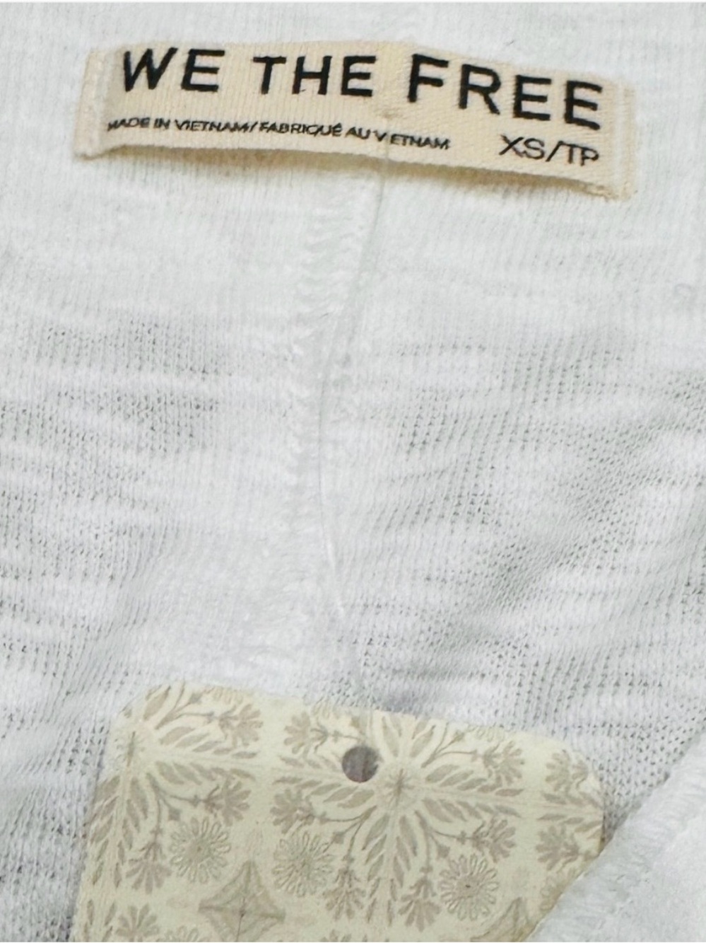 NWT Free People We The Free Black & White TIPTON CARDI, XS - Picture 11 of 12
